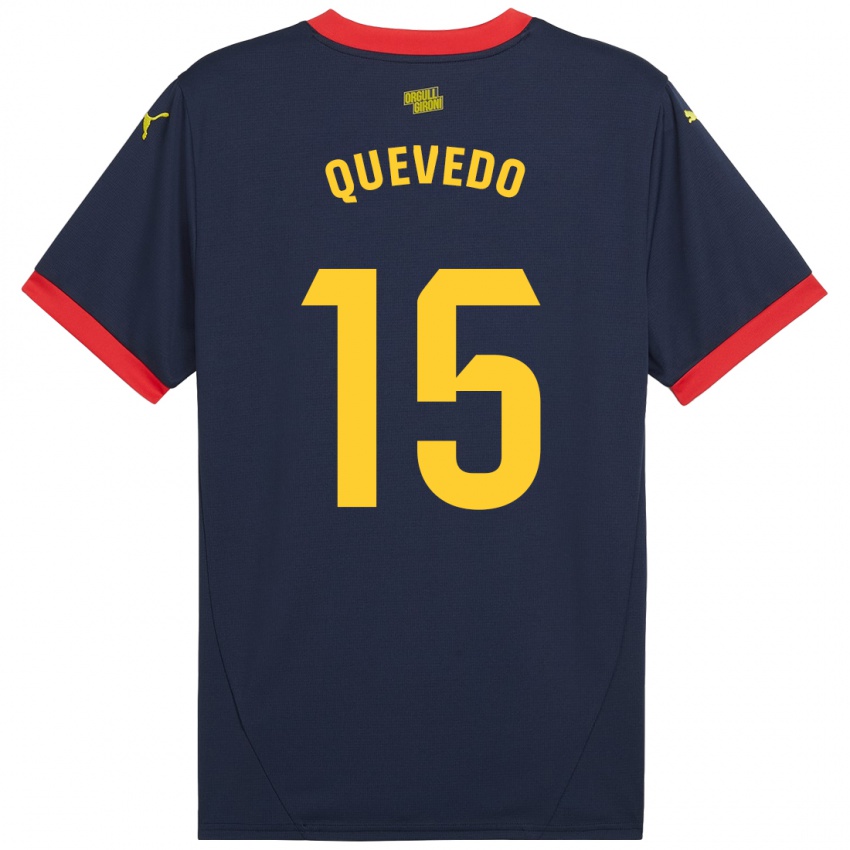 Kinder Erik Quevedo #15 Marinerot Auswärtstrikot Trikot 2024/25 T-Shirt Schweiz