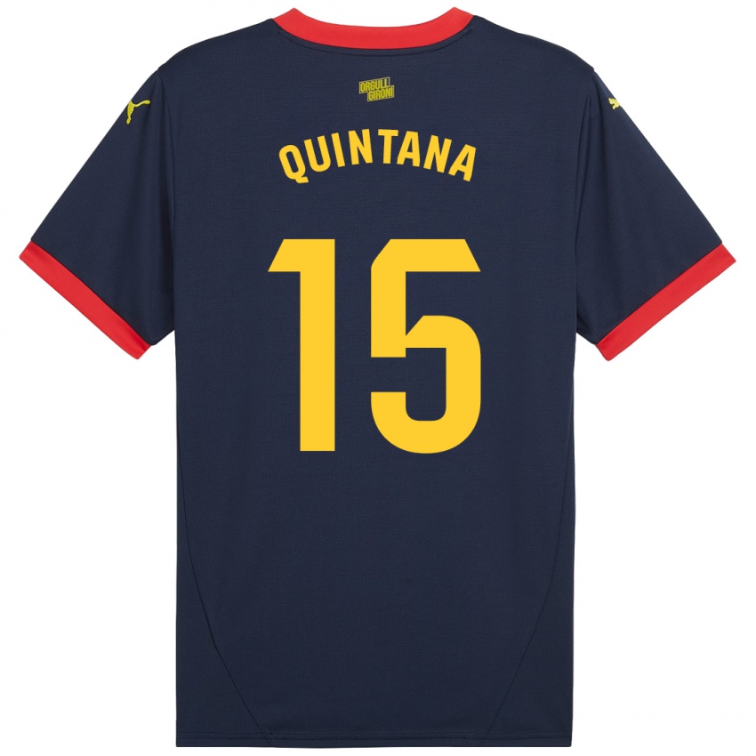 Enfant Maillot Amru Quintana #15 Bleu Marine Rouge Tenues Extérieur 2024/25 T-Shirt Suisse