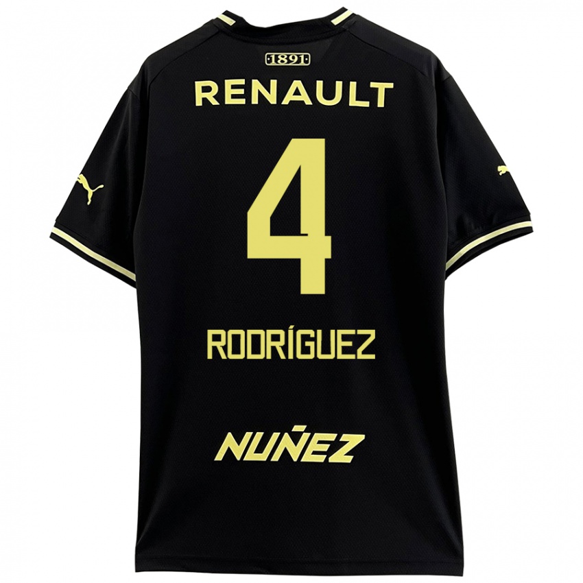 Kinder Guzmán Rodríguez #4 Schwarz Gelb Auswärtstrikot Trikot 2024/25 T-Shirt Schweiz