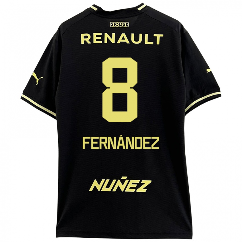 Kinder Leonardo Fernández #8 Schwarz Gelb Auswärtstrikot Trikot 2024/25 T-Shirt Schweiz