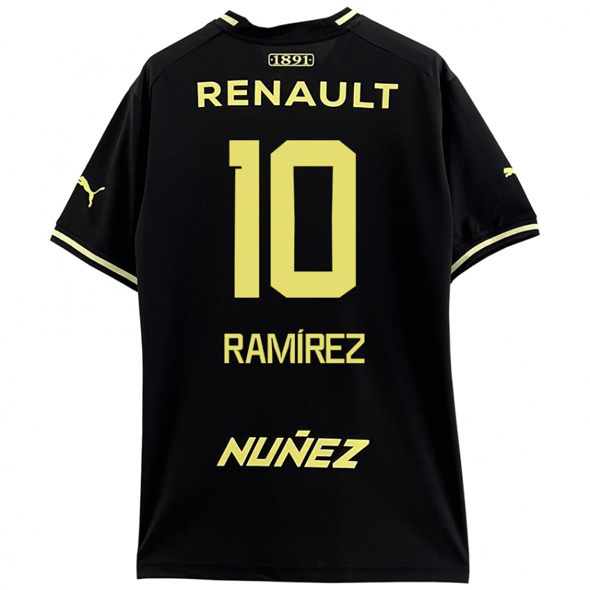 Kinder Gastón Ramírez #10 Schwarz Gelb Auswärtstrikot Trikot 2024/25 T-Shirt Schweiz