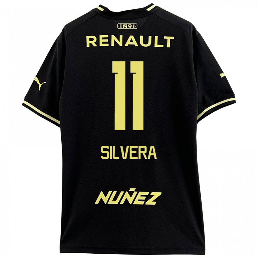 Kinder Maximiliano Silvera #11 Schwarz Gelb Auswärtstrikot Trikot 2024/25 T-Shirt Schweiz