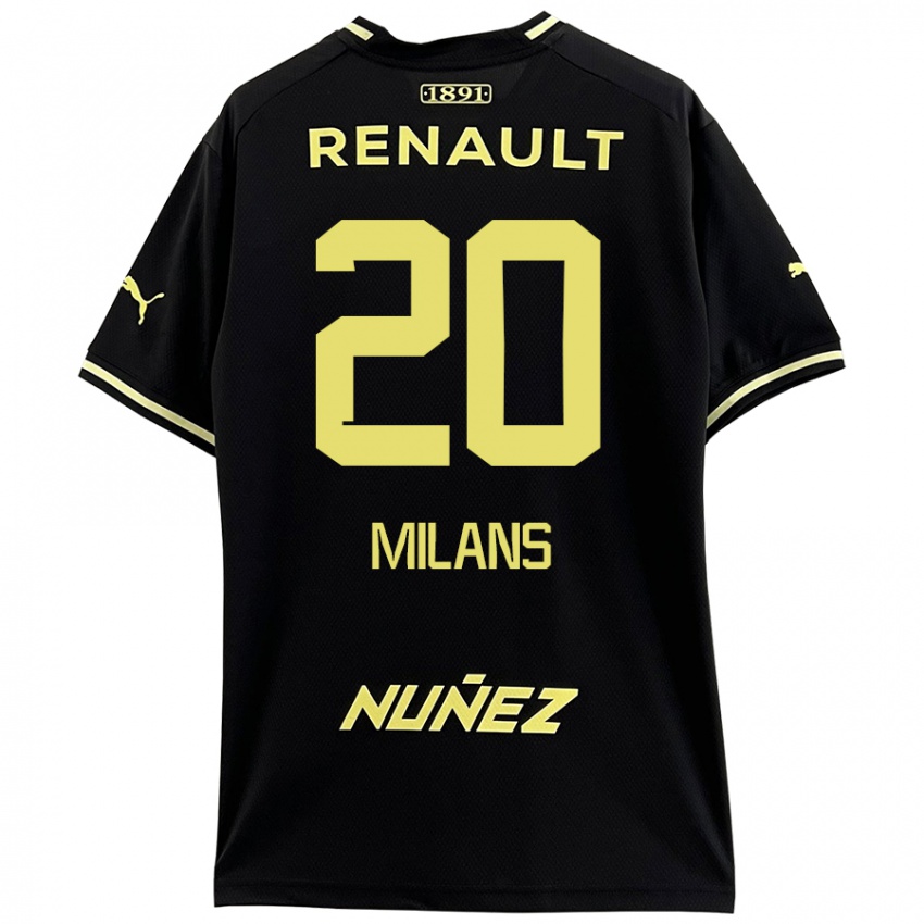 Kinder Pedro Milans #20 Schwarz Gelb Auswärtstrikot Trikot 2024/25 T-Shirt Schweiz