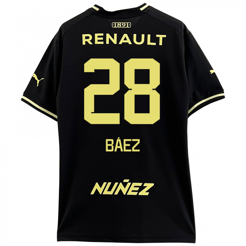 Kinder Jaime Báez #28 Schwarz Gelb Auswärtstrikot Trikot 2024/25 T-Shirt Schweiz