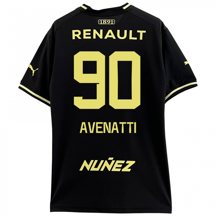 Kinder Felipe Avenatti #90 Schwarz Gelb Auswärtstrikot Trikot 2024/25 T-Shirt Schweiz