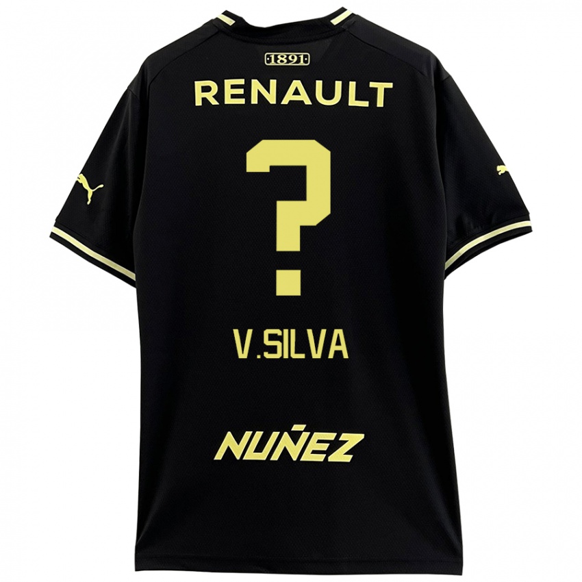 Kinder Valentín Silva #0 Schwarz Gelb Auswärtstrikot Trikot 2024/25 T-Shirt Schweiz