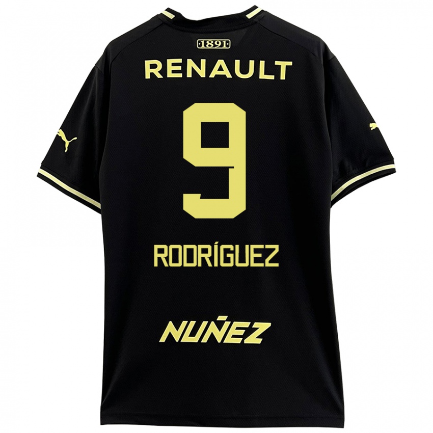 Kinder Agustín Rodríguez #9 Schwarz Gelb Auswärtstrikot Trikot 2024/25 T-Shirt Schweiz