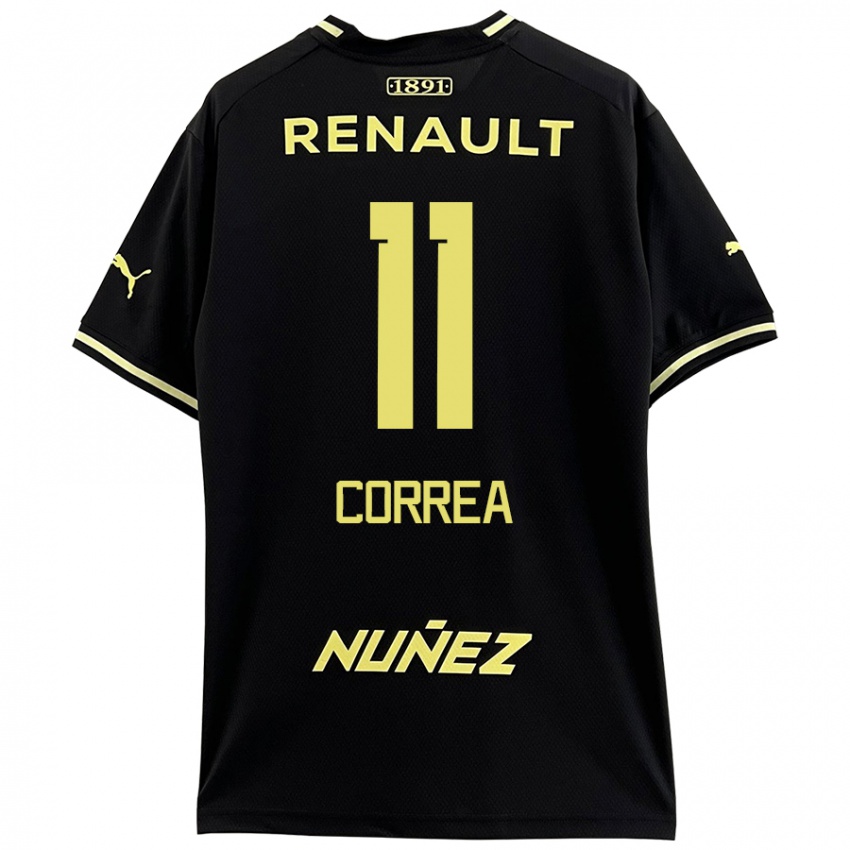 Kinder Franco Correa #11 Schwarz Gelb Auswärtstrikot Trikot 2024/25 T-Shirt Schweiz