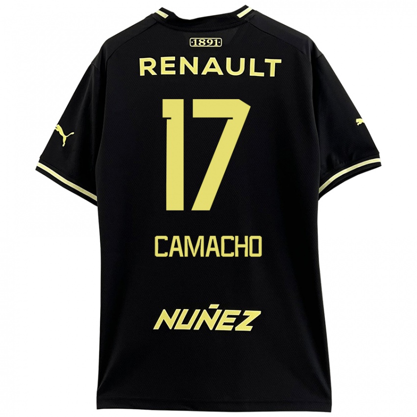 Kinder Sebastián Camacho #17 Schwarz Gelb Auswärtstrikot Trikot 2024/25 T-Shirt Schweiz