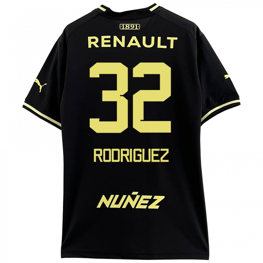 Kinder Randall Rodríguez #32 Schwarz Gelb Auswärtstrikot Trikot 2024/25 T-Shirt Schweiz