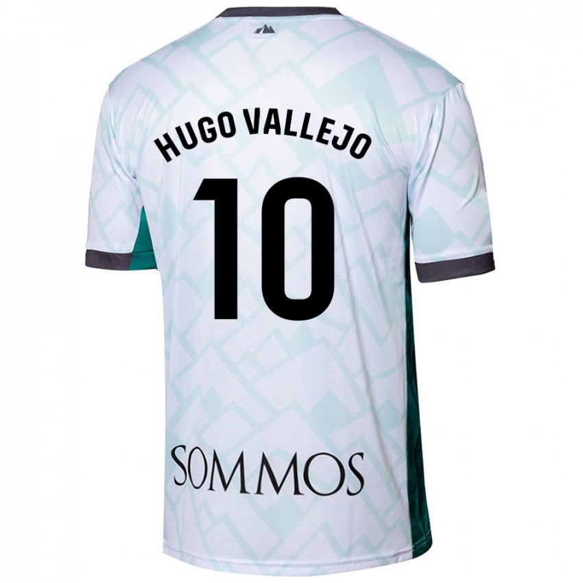 Kinder Hugo Vallejo #10 Weiß Grün Auswärtstrikot Trikot 2024/25 T-Shirt Schweiz