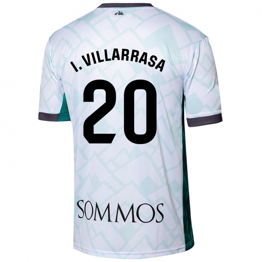 Kinder Ignasi Vilarrasa #20 Weiß Grün Auswärtstrikot Trikot 2024/25 T-Shirt Schweiz