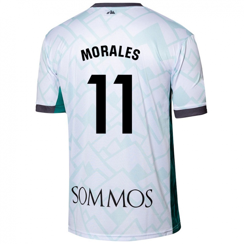 Kinder Carolina Morales #11 Weiß Grün Auswärtstrikot Trikot 2024/25 T-Shirt Schweiz