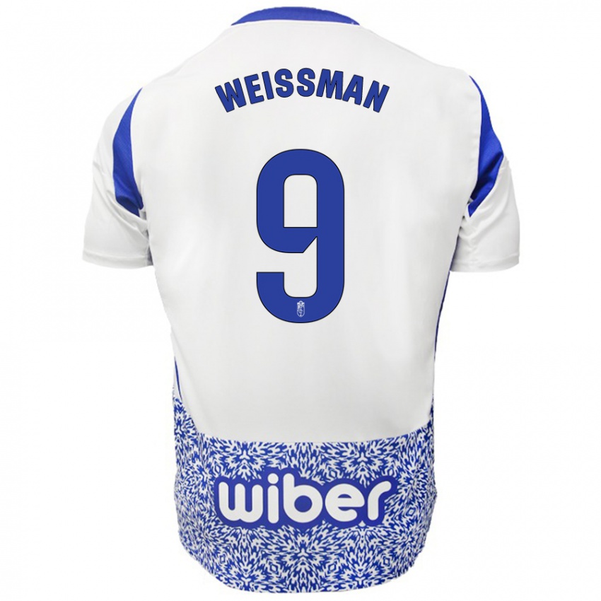 Kinder Shon Weissman #9 Weiß Blau Auswärtstrikot Trikot 2024/25 T-Shirt Schweiz