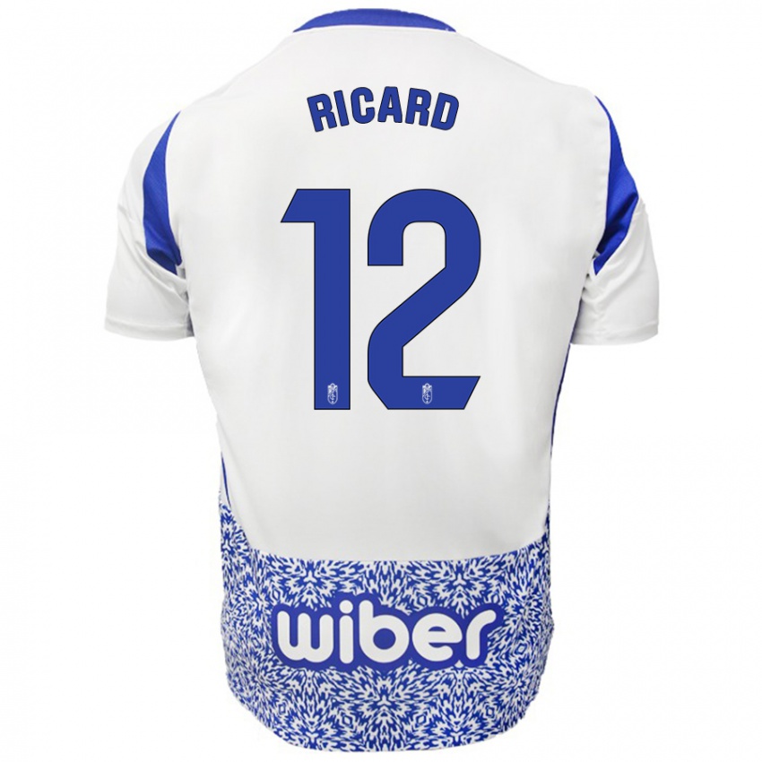 Kinder Ricard Sanchez #12 Weiß Blau Auswärtstrikot Trikot 2024/25 T-Shirt Schweiz