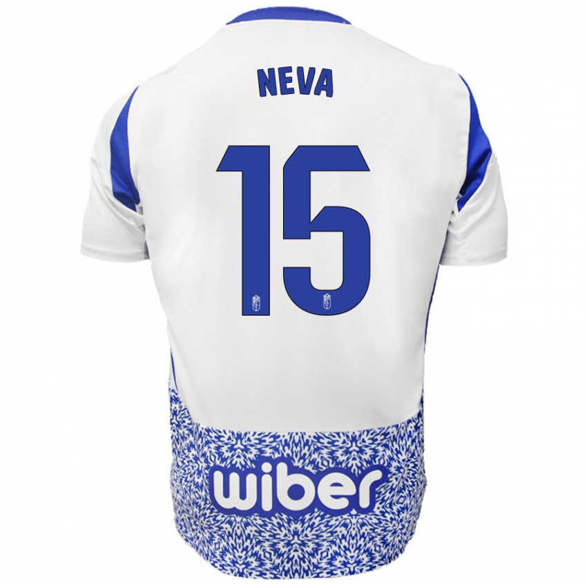 Kinder Carlos Neva #15 Weiß Blau Auswärtstrikot Trikot 2024/25 T-Shirt Schweiz