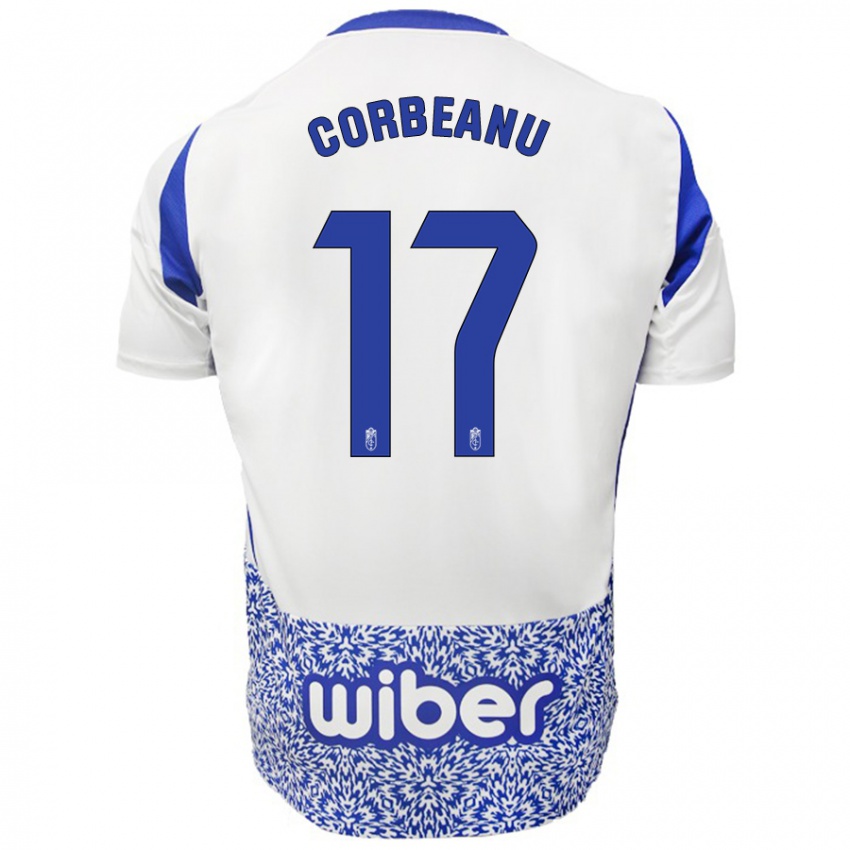 Kinder Theo Corbeanu #17 Weiß Blau Auswärtstrikot Trikot 2024/25 T-Shirt Schweiz