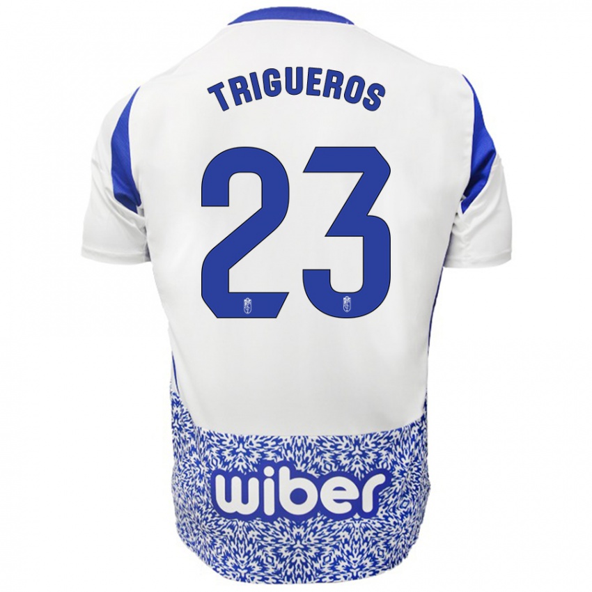 Kinder Manu Trigueros #23 Weiß Blau Auswärtstrikot Trikot 2024/25 T-Shirt Schweiz