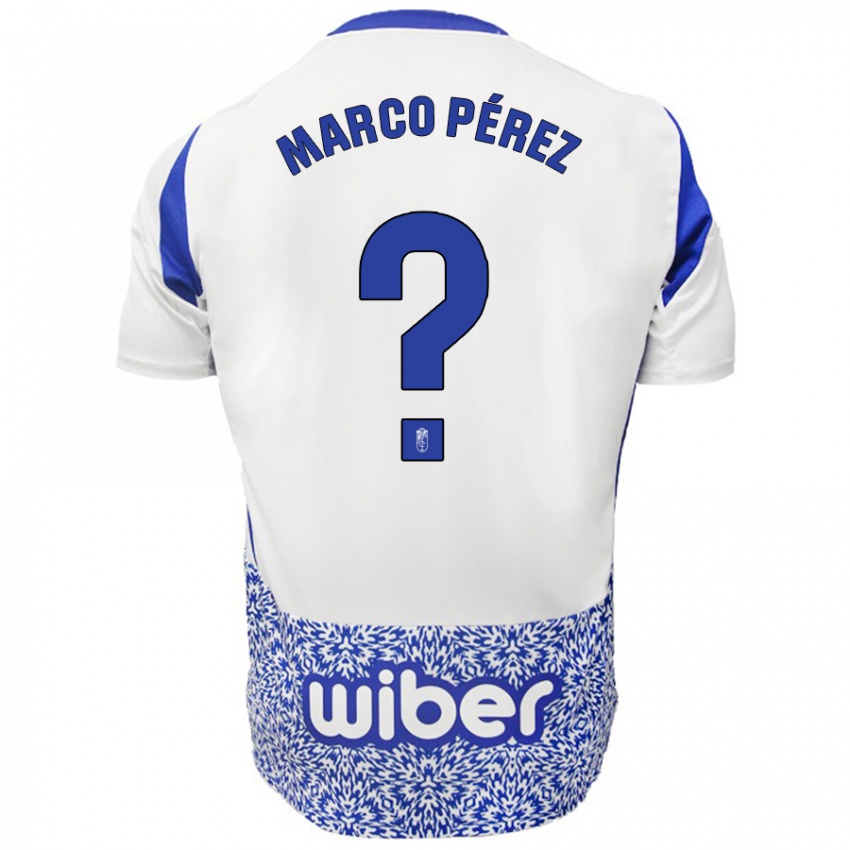 Kinder Marco Pérez #0 Weiß Blau Auswärtstrikot Trikot 2024/25 T-Shirt Schweiz