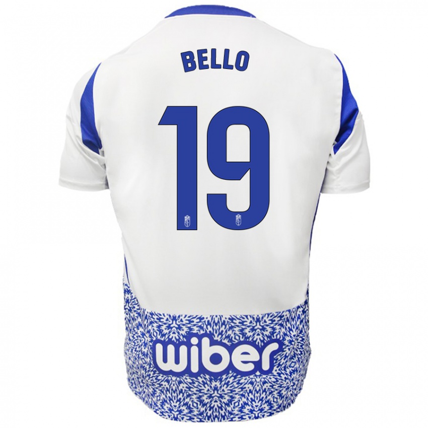 Kinder Eghosa Augustine Bello #19 Weiß Blau Auswärtstrikot Trikot 2024/25 T-Shirt Schweiz