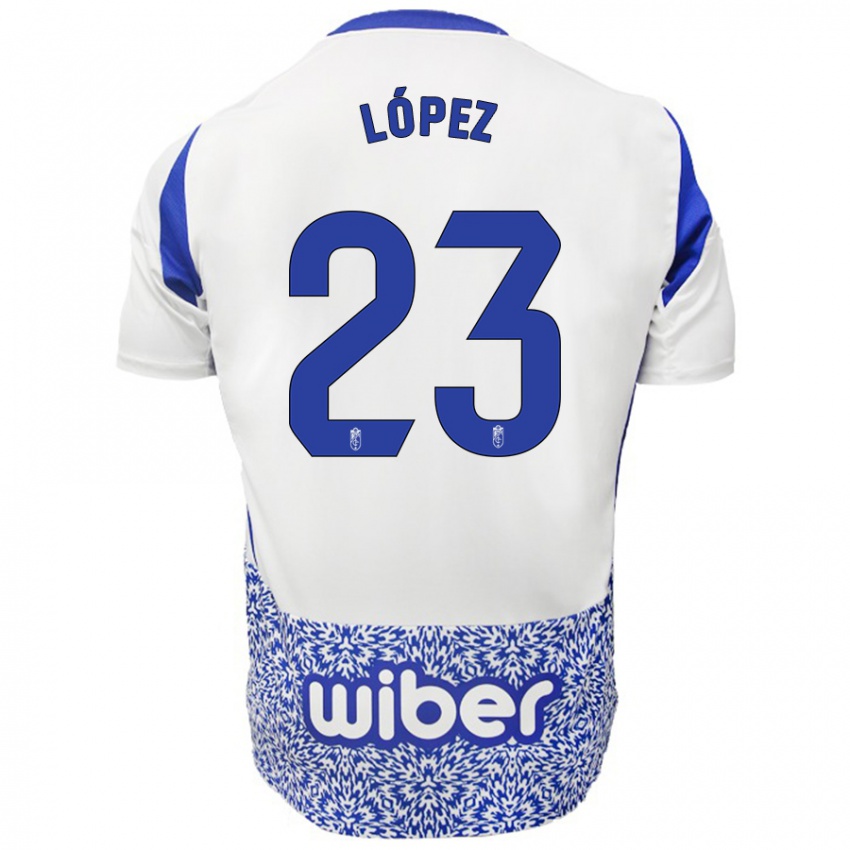 Kinder Diego López #23 Weiß Blau Auswärtstrikot Trikot 2024/25 T-Shirt Schweiz