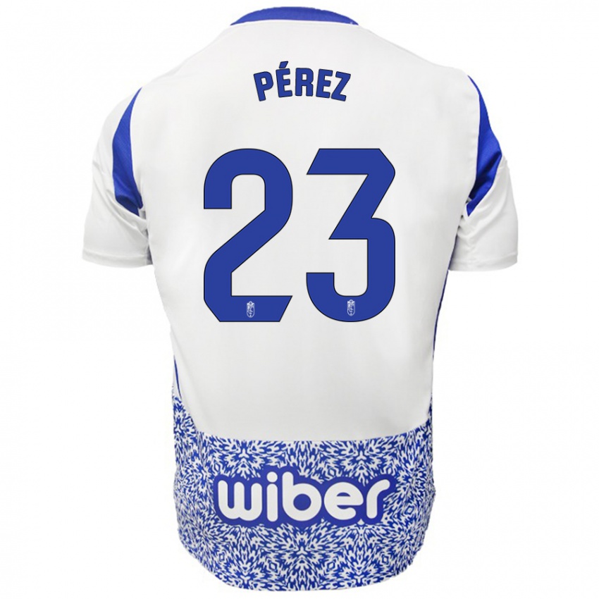 Kinder Lucas Pérez #23 Weiß Blau Auswärtstrikot Trikot 2024/25 T-Shirt Schweiz