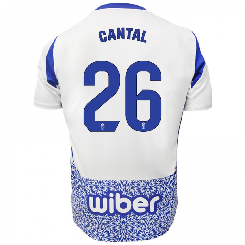 Kinder Paco Cantal #26 Weiß Blau Auswärtstrikot Trikot 2024/25 T-Shirt Schweiz