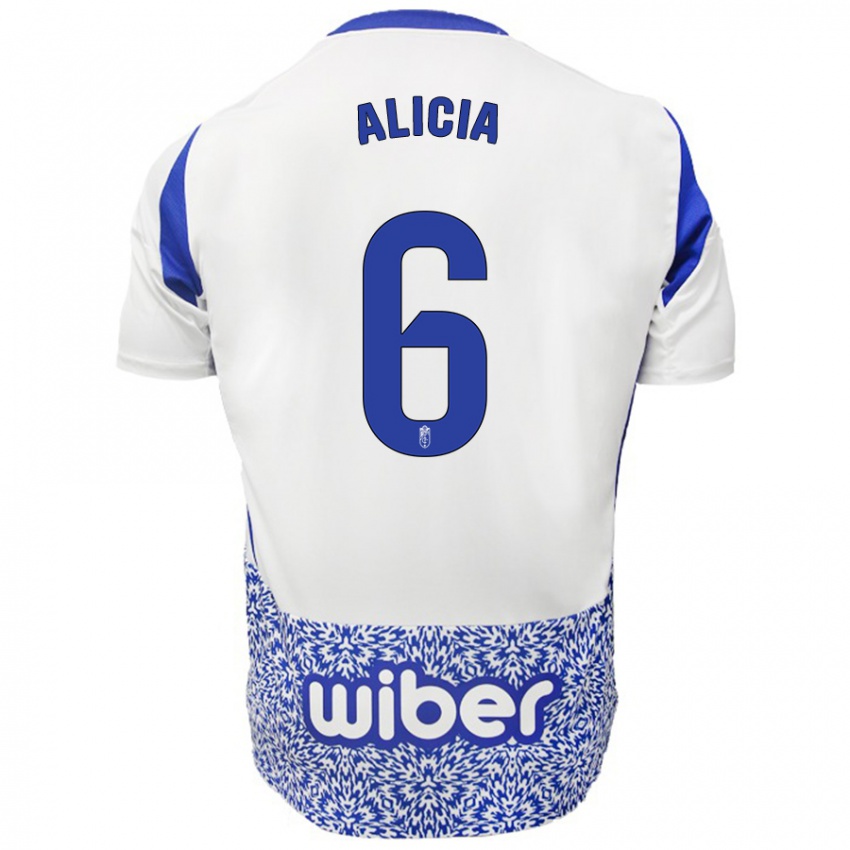 Kinder Alicia #6 Weiß Blau Auswärtstrikot Trikot 2024/25 T-Shirt Schweiz