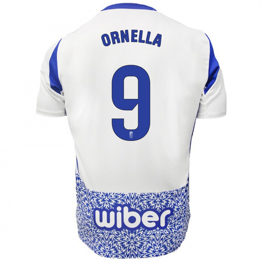 Kinder Ornella María Vignola Cabot #9 Weiß Blau Auswärtstrikot Trikot 2024/25 T-Shirt Schweiz