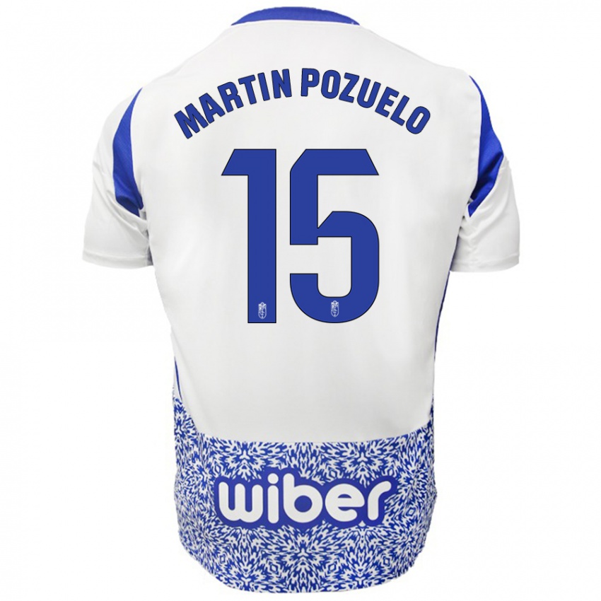 Kinder Esther Martin-Pozuelo #15 Weiß Blau Auswärtstrikot Trikot 2024/25 T-Shirt Schweiz