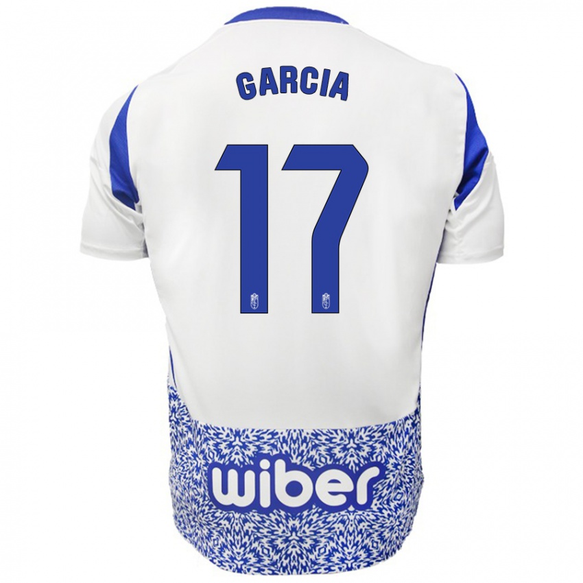 Kinder Naima García #17 Weiß Blau Auswärtstrikot Trikot 2024/25 T-Shirt Schweiz