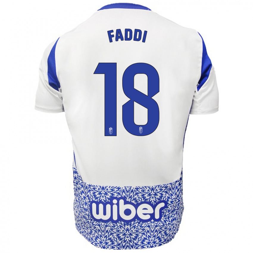 Kinder Inés Faddi #18 Weiß Blau Auswärtstrikot Trikot 2024/25 T-Shirt Schweiz