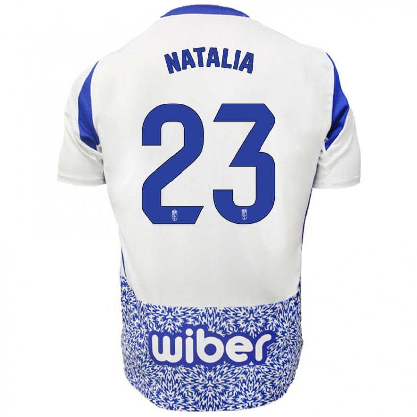 Kinder Natalia #23 Weiß Blau Auswärtstrikot Trikot 2024/25 T-Shirt Schweiz