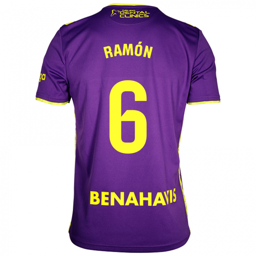 Enfant Maillot Ramón Enríquez #6 Violet Jaune Tenues Extérieur 2024/25 T-Shirt Suisse