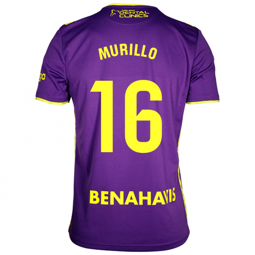 Enfant Maillot Diego Murillo #16 Violet Jaune Tenues Extérieur 2024/25 T-Shirt Suisse