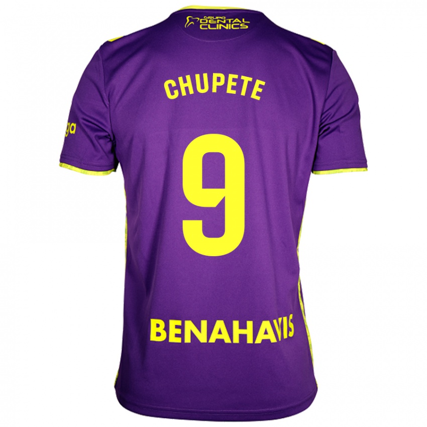 Enfant Maillot Chupete #9 Violet Jaune Tenues Extérieur 2024/25 T-Shirt Suisse