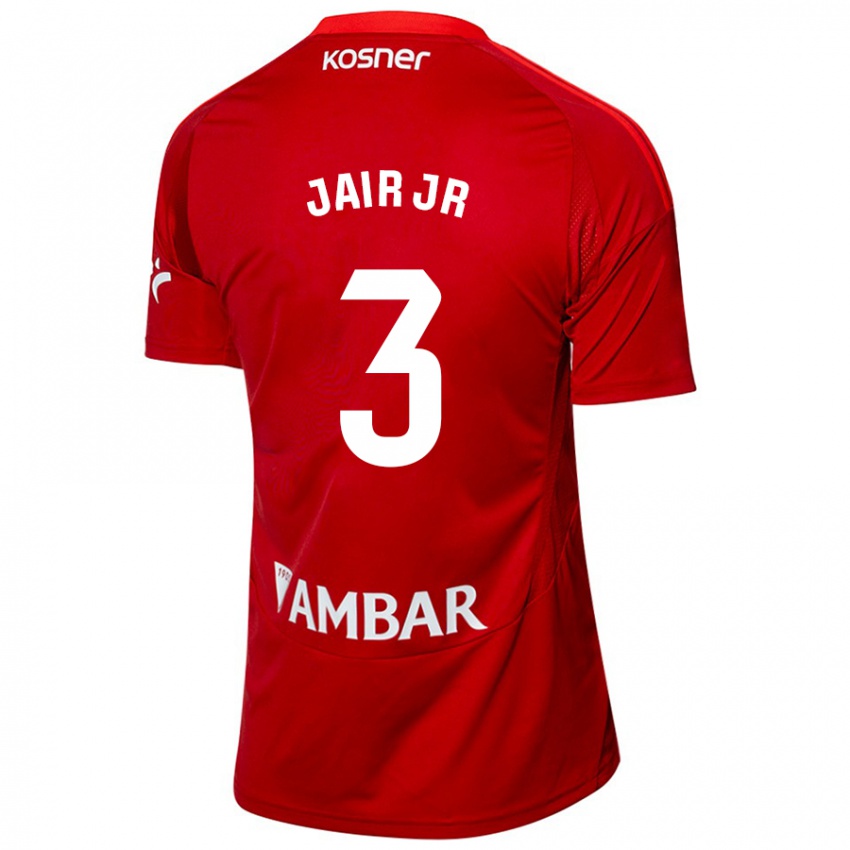 Enfant Maillot Jair Amador #3 Blanc Bleu Tenues Extérieur 2024/25 T-Shirt Suisse