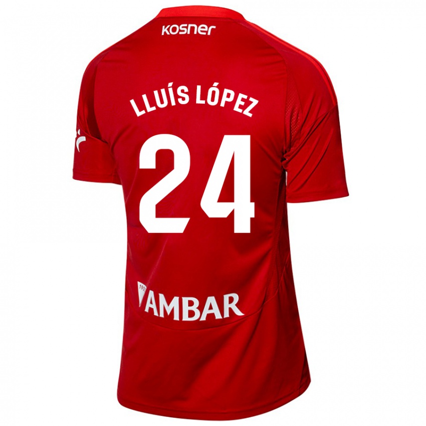 Kinder Lluís López #24 Weiß Blau Auswärtstrikot Trikot 2024/25 T-Shirt Schweiz