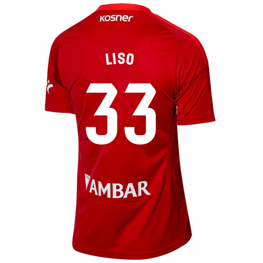 Kinder Adrián Liso #33 Weiß Blau Auswärtstrikot Trikot 2024/25 T-Shirt Schweiz