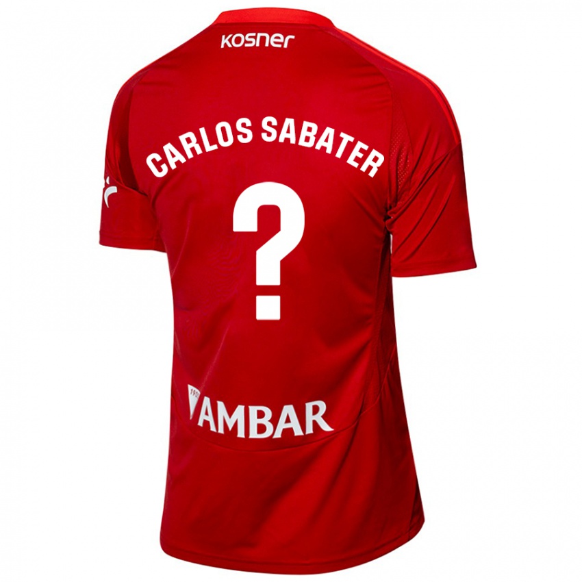 Kinder Juan Carlos Sabater #0 Weiß Blau Auswärtstrikot Trikot 2024/25 T-Shirt Schweiz