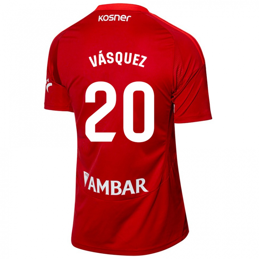 Kinder José Vásquez #20 Weiß Blau Auswärtstrikot Trikot 2024/25 T-Shirt Schweiz