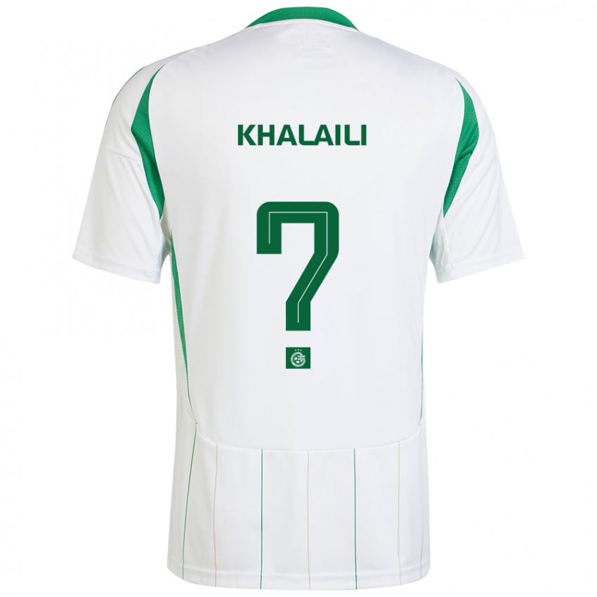 Kinder Iyad Khalaili #0 Weiß Grün Auswärtstrikot Trikot 2024/25 T-Shirt Schweiz