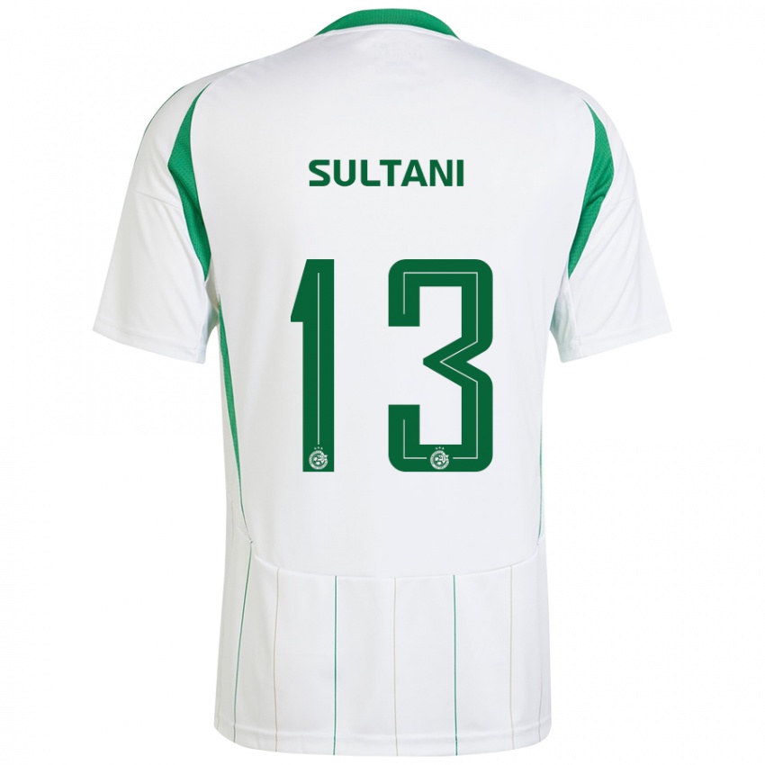 Kinder Tomás Sultani #13 Weiß Grün Auswärtstrikot Trikot 2024/25 T-Shirt Schweiz