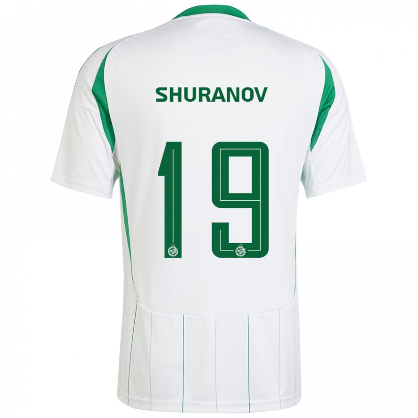 Kinder Erik Shuranov #19 Weiß Grün Auswärtstrikot Trikot 2024/25 T-Shirt Schweiz