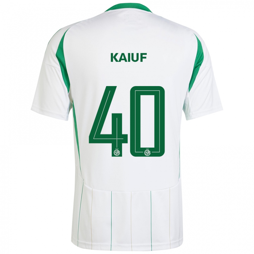 Kinder Sharif Kaiuf #40 Weiß Grün Auswärtstrikot Trikot 2024/25 T-Shirt Schweiz