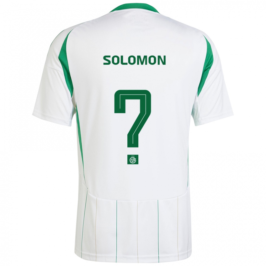 Kinder Itay Solomon #0 Weiß Grün Auswärtstrikot Trikot 2024/25 T-Shirt Schweiz