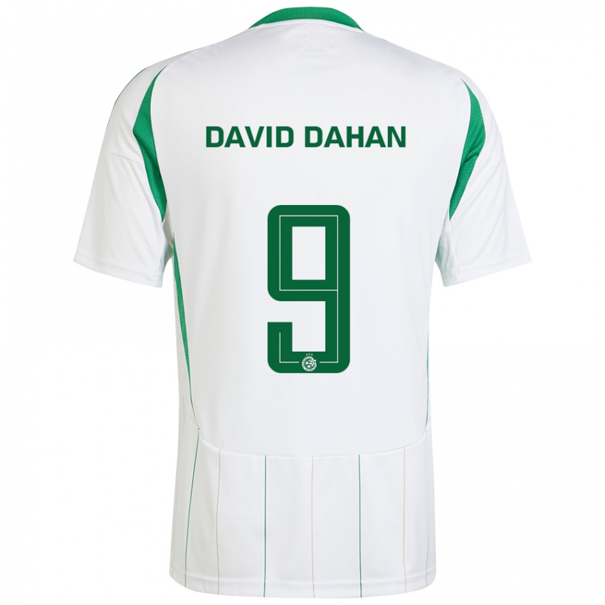 Kinder Omer David Dahan #9 Weiß Grün Auswärtstrikot Trikot 2024/25 T-Shirt Schweiz