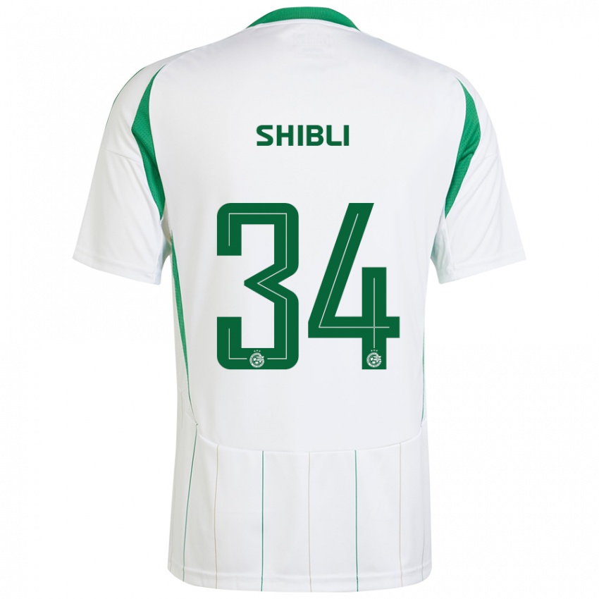 Kinder Hamza Shibli #34 Weiß Grün Auswärtstrikot Trikot 2024/25 T-Shirt Schweiz