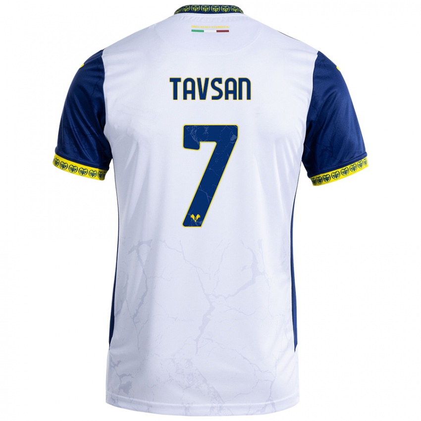 Kinder Elayis Tavsan #7 Weiß Blau Auswärtstrikot Trikot 2024/25 T-Shirt Schweiz