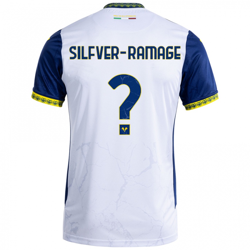 Kinder William Silfver-Ramage #0 Weiß Blau Auswärtstrikot Trikot 2024/25 T-Shirt Schweiz